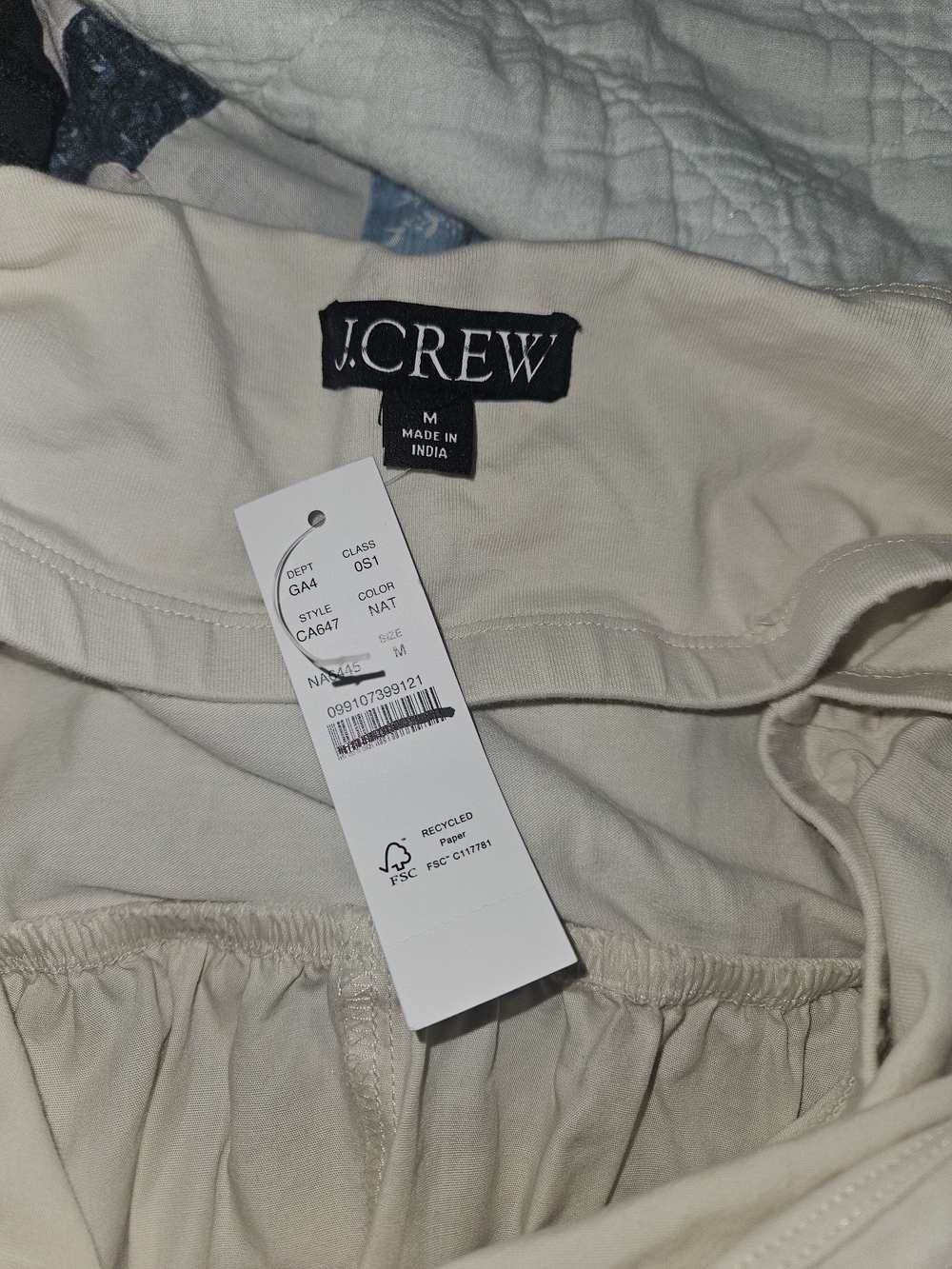J. Crew Cream Midi Dress